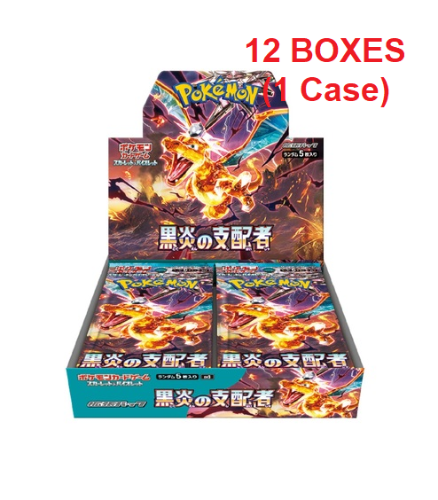 Pokémon TCG: (1 Case) Ruler of the Black Flame sv3 BOX - NEW/SEALED (2023/7/28)