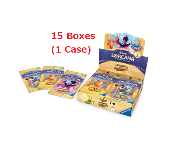 Disney Lorcana TCG: (1 Case) Japanese Booster Pack Into the Inklands BOX - NEW/Sealed (2025/05/17)