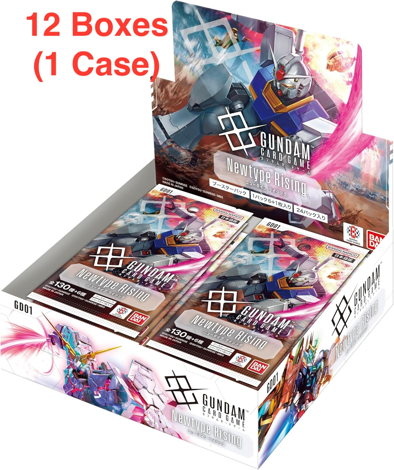 Gundam TCG: [Pre-order] (1 Case) Booster Pack Newtype Rising BOX [GD01]- NEW (2025/07/12)