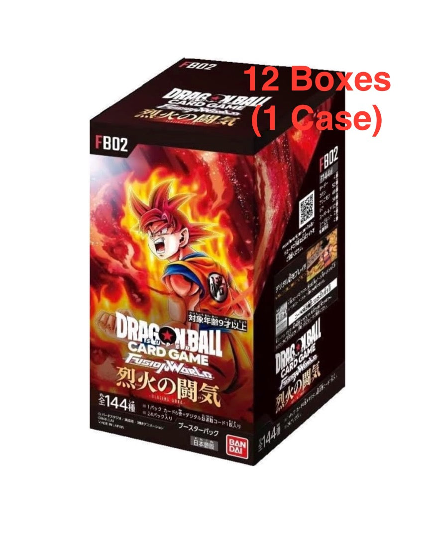 Dragon Ball Super TCG: (1 Case) Fusion World BLAZING AURA BOX [FB02] - NEW(2024/05/10)